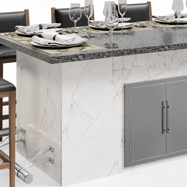 Premier Backyard Grill Island Bar Outdoor Dreams Kitchen Oasis Luxury Living Jacksonville Florida USA