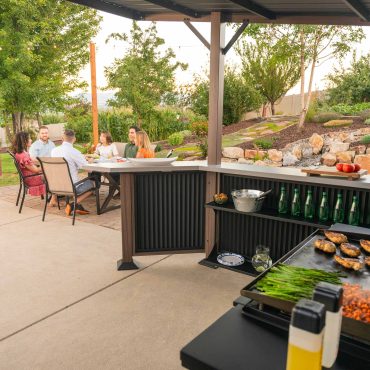 Premier Backyard Outdoor Dreams Hot Tub Swim Spa Luxury Outdoor Kitchen Living Jacksonville Florida USA